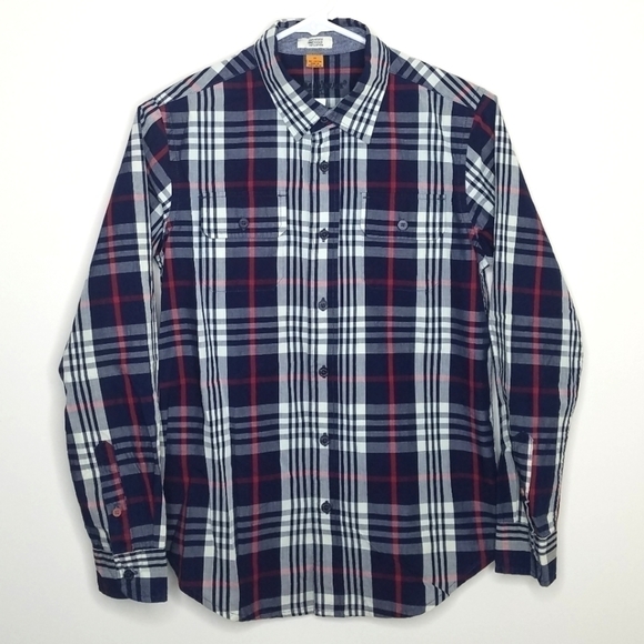 NWT Tailor Vintage Indigo Button Down Polo 14 - Picture 1 of 5